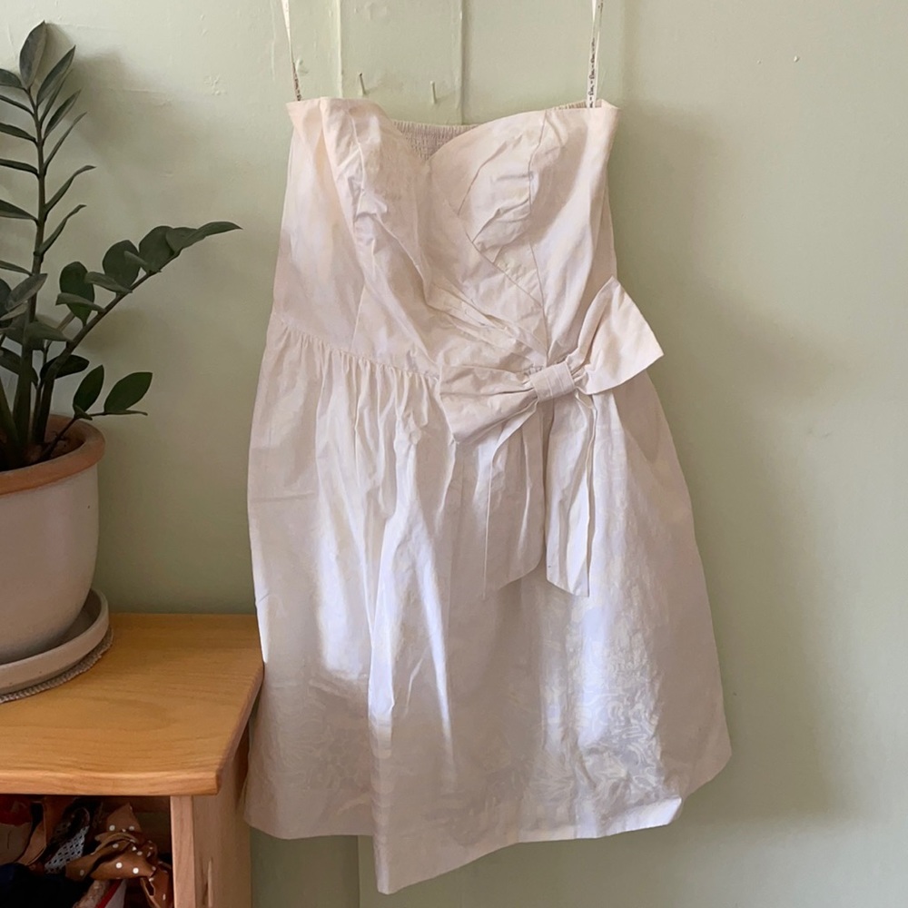 Lilly Pulitzer strapless mini dress with pockets